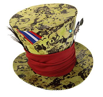 Authentic Mad Hatter Hat - Alice in Wonderland Mad Hatter Top Hats
