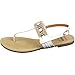 Alpine Swiss Womens Suede Lined Slingback T-Strap Rhinestone Sandals