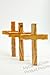 Holy Land Market Wall Cross-Olive Wood-Plain-8 In.