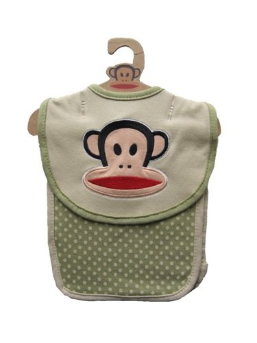 Paul Frank Eco-Friendly Bib and Burp Set, Natural, 2 Pack.