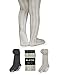 LA Active Baby Tights - 2 Pairs - Non Skid/Slip Cable Knit (Black & Grey 4T-5T)