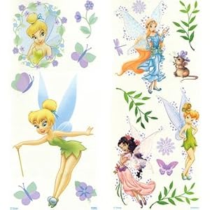 Disney Fairies Wall Stickers 18 Tinkerbell Room Decor Decals