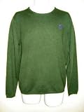 CA$HMERE Mens Punk Skull Cashmere Sweater in Forest Green