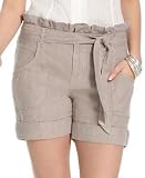 DKNY Jeans Ruffle-Waist Belted Short