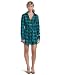 Southpole Junior's Belted Plaid Shirt Dress