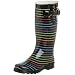 Chooka Women's Hyper Stripe Rainboot