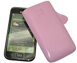Produkt-Bild: Suncase Ledertasche (Lasche mit R&uuml;ckzugfunktion) f&uuml;r Samsung i9000 Galaxy S / i9001 Galaxy S Plus rosa