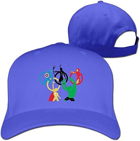 Adjustable Super Hero Olympics Plain Flat Baseball Caps