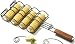 Charcoal Companion Non-Stick Corn Basket with Rosewood handle