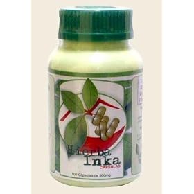 Peruvian Coca Leaf Caps Hierba Inka 100ct