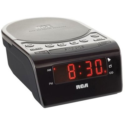 RCA RC5610 CD Clock Radio with Stereo Speakers (Black)