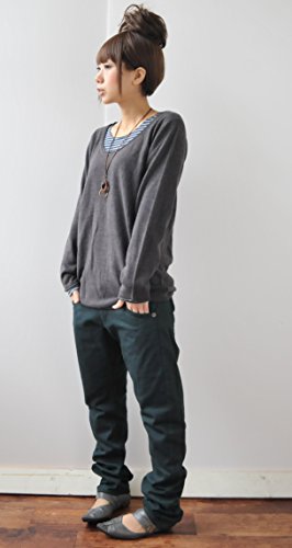 [アンドイット] and it_ フラップポケットデザイン３D美脚カラーサルエルパンツ