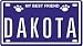 DAKOTA Dog Name Plate for Dog House. Over 400 Names Availaible. Type in Name Dog Plate in Search. Your Dog Name will show up.