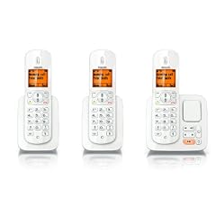 Philips BeNear CD2853W/DE Schnurlostelefon mit 2 zus�tzlichen Mobilteilen wei�