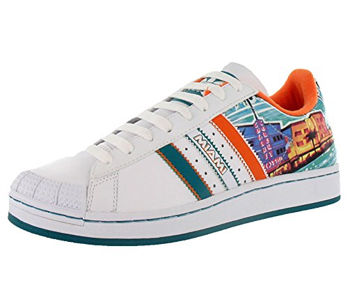 Adidas Halfshells Low Miami Mens Shoes White Green Orange Size
