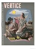 Dali-Esque Cover of the Right- Wing Spanish Magazine Vertice Education Giclee Poster Print by Jose Caballero, 18x24