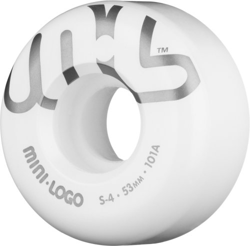 Mini-Logo Skateboard S4 101A Wheels (White, 53mm)