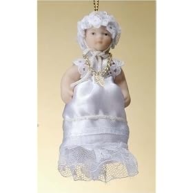 Club Pack of 24 Baptism Christening Doll Gift Ornaments