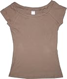 Unplugged Label Baby Rib Scoop Neck T-Shirt Tee