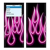 Pink Neon Flame Design Decal Skin Sticker for Apple iPod nano 2G (2nd Generation) 2GB/ 4GB/ 8GB Player