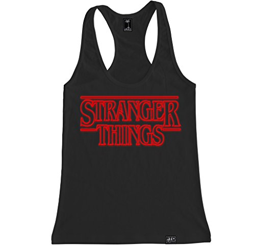 FTD Apparel Women's Stranger Things Racerback Tank Top - Small Black