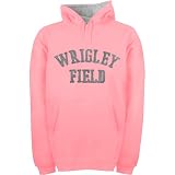 Wrigley Field Embroidered Pink Hooded Sweatshirt