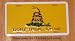 Gadsden FLAG License Plate - Yellow - - - Dont tread on me flag