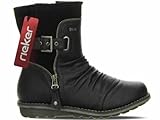 Rieker Tex Damen Stiefelette gefüttert Schwarz, Schuhgröße:EUR 37