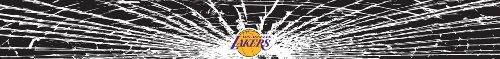 Los Angeles Lakers Shattered Auto Visor Decal
