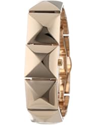 Vince Camuto Womens VC/5058CHGB Gold-Tone  Pyramid Bracelet Covered Watch