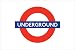 London Underground (Sign) Art Poster Print - 24 X 36