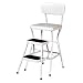 Cosco Retro Chair/Step Stool, White # 11-18WHT