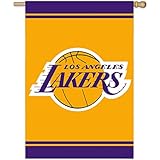 NBA Los Angeles Lakers 28'' x 44'' Double-Sided Team Logo Applique Flag