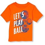 THE CHILDREN'S PLACE(ザ・チルドレンズプレイス) ショートスリーブスポーツボールグラフィックティ サーファー トップス半袖Tシャツ 12～18ヶ月【並行輸入】