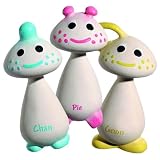 Chan Pie Gnon Natural Rubber Teether - Pink Pie