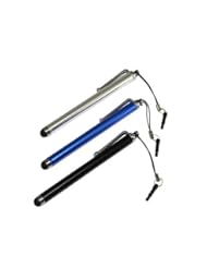 Wireless: Bluroo Stylus Pens for iPhone, iPad, Samsung Galaxy, Nexus, Tablets. PACK OF 3 - Bluroo