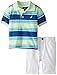 Nautica Boys' 2 Piece Jersey Polo with Twill Short