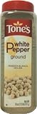 Tone's White Pepper Ground 18oz