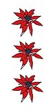 祭化粧　M072　ポインセチア（10cm x 4cm）