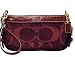 Coach Zoe Signature Capacity Wristlet in Aubergine 41855