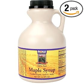 NOW Foods Organic Maple Syrup B Grade,  16 Ounce Bottle (Pack of 2)
