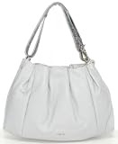 Cheap furla handbags-Furla Zama Hobo Leather Handbag Purse, Light Gray On Sale