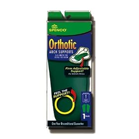 SPENCO Arch Supports, Orthotic 3/4 Length