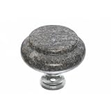 Top Knobs M125C Paradiso Granite 1 3/8' with Chrome Base Round Knob