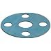 Aramid/Buna-N Flange Gasket, Full Face, Blue, Fits Class 150 Flange