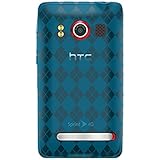 Amzer Luxe Argyle Skin Case for HTC EVO 4G (Blue)