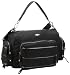 Buffalo 98455 BAG 208-AB0143 SOFT PU BLACK 01, Damen Schultertaschen, 47x18x26