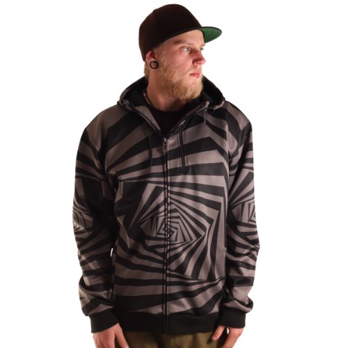 LIGHT Jungen Bonded Fleece Pullover Gato, black/gun metal, M, LSD350/Gato