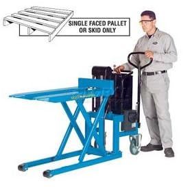 Bishamon Battery Powered High Lift Skid Truck 2200 Lb. Cap. 20.5 X 42.5 Forks