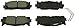 Beck Arnley 089-1758 OE Brake Pad
